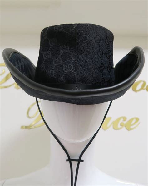 blue suede gucci hat|gucci cowboy hat.